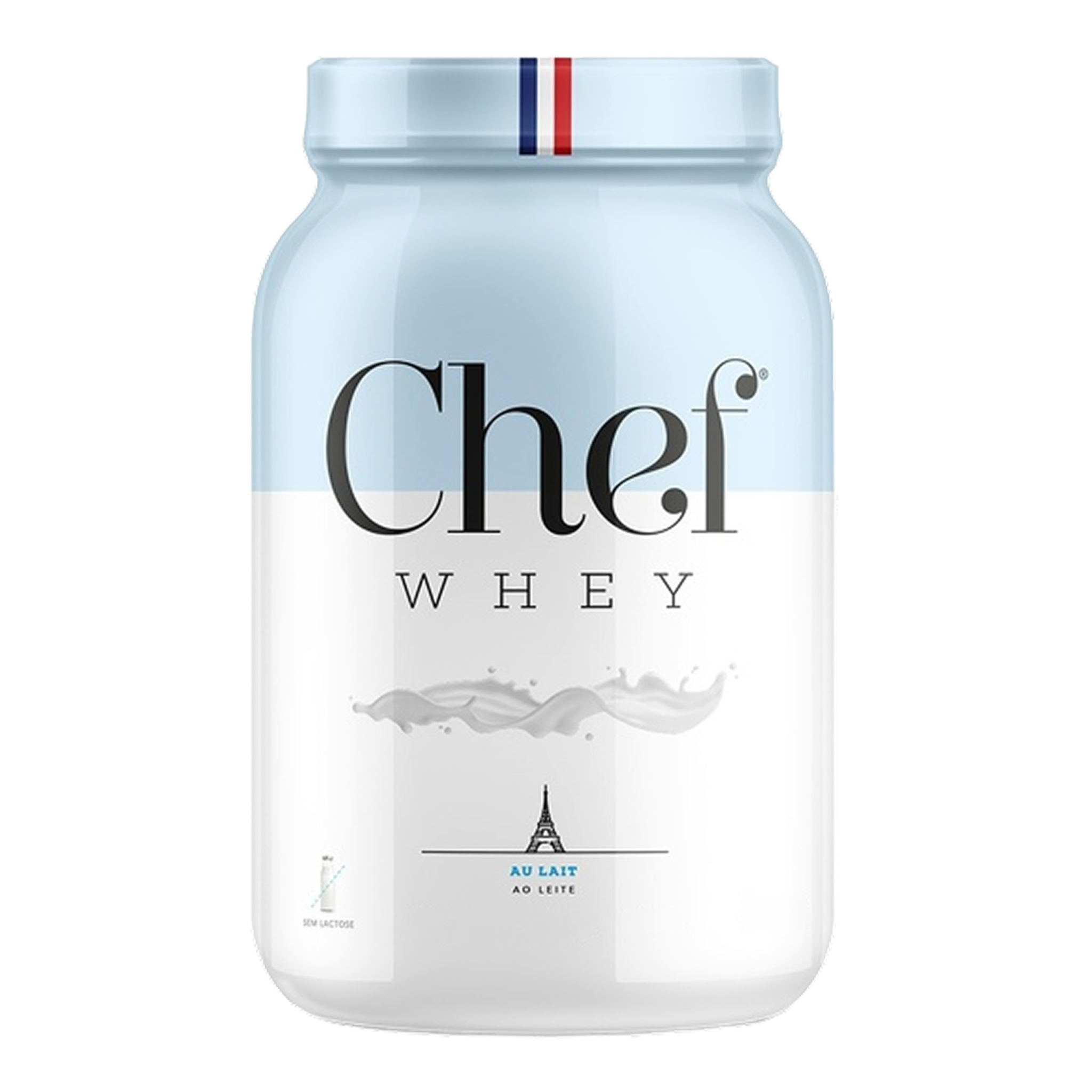 Pote do Chef Whey Zero Lactose sabor Au Lait (Ao Leite) 840g