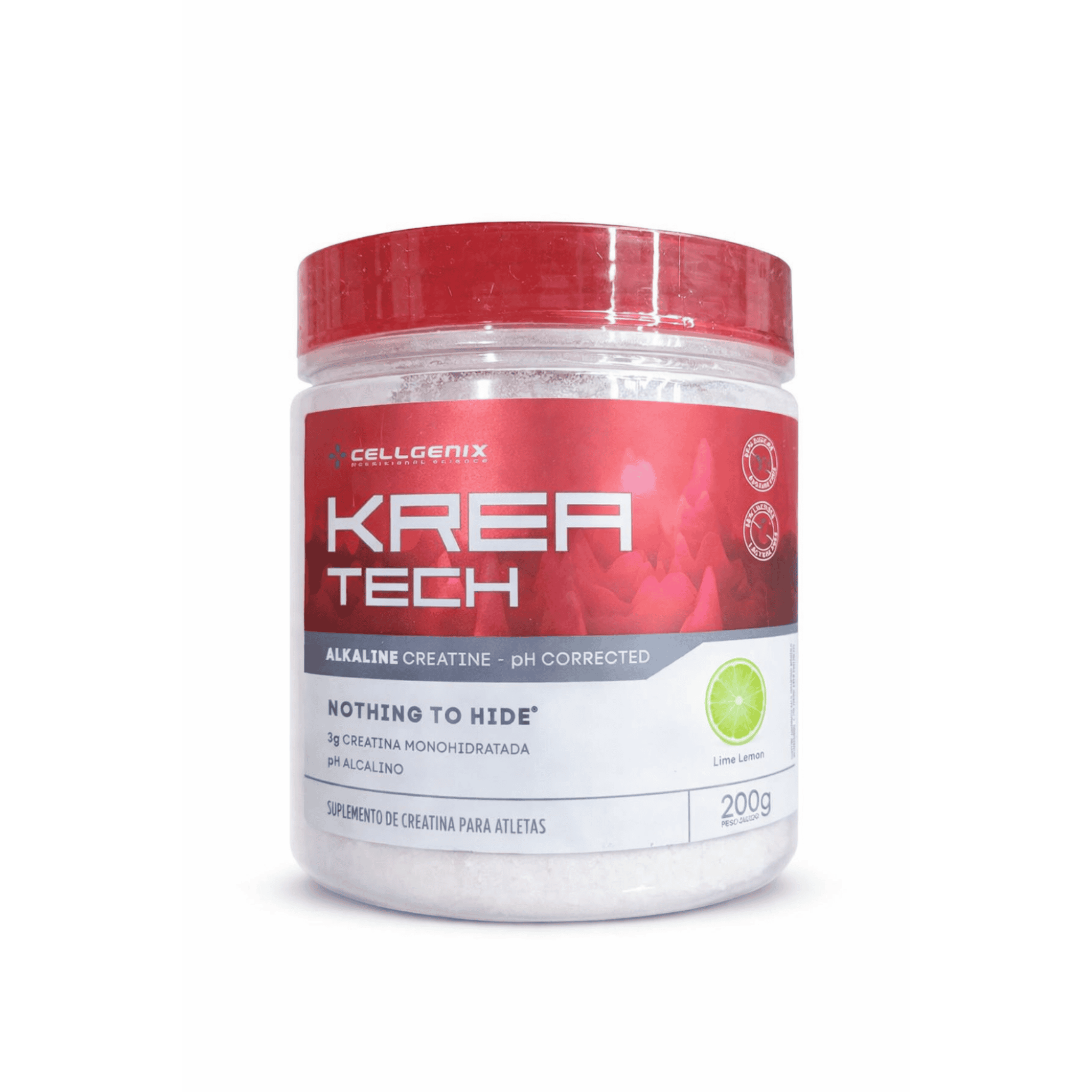 Krea-Tech Creatina Alcalina 200g - Limão