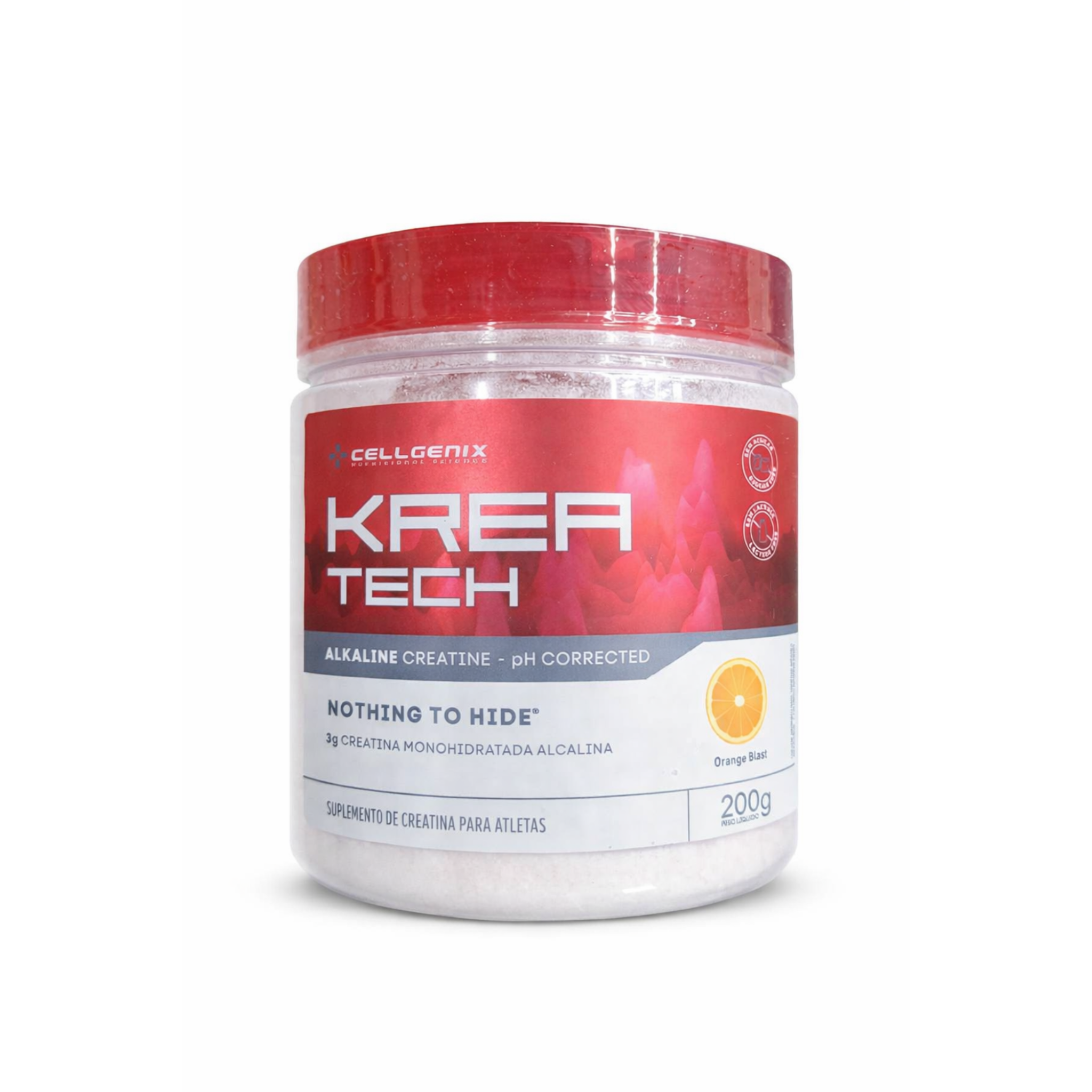Krea-Tech Creatina Alcalina 200g - Laranja