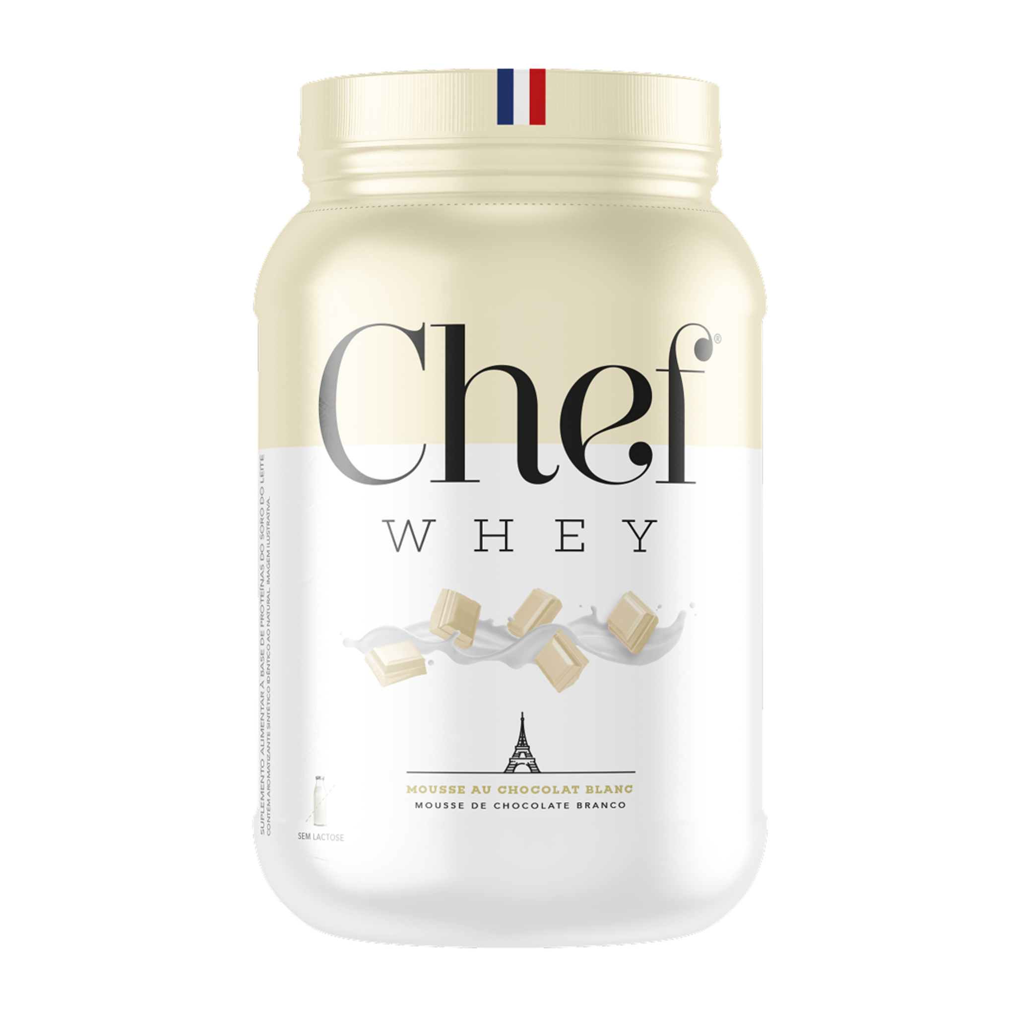Pote do Chef Whey sabor Mousse au Chocolat Blanc 840g