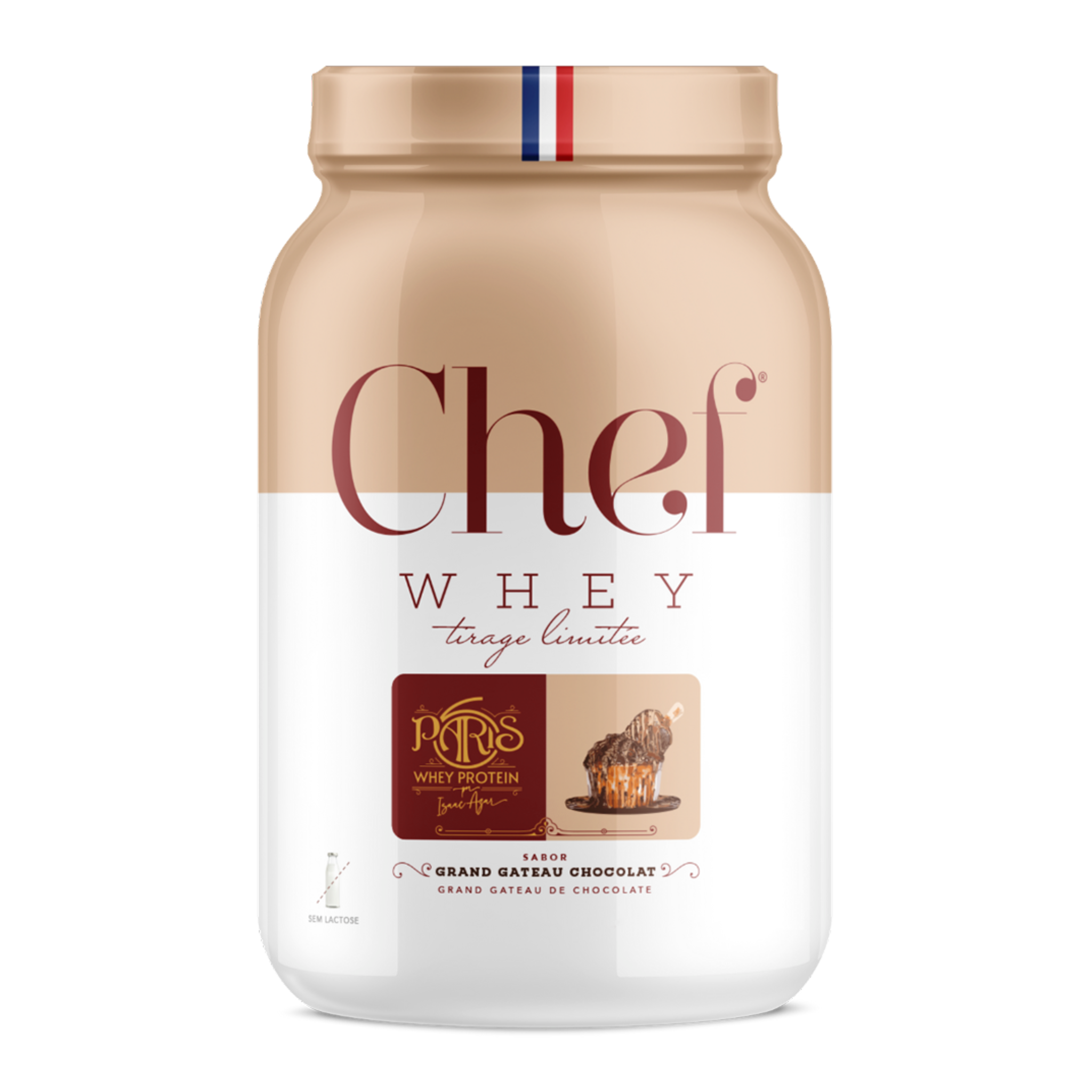 Pote do Chef Whey Paris 6 sabor Grand Gateau Chocolat 840g